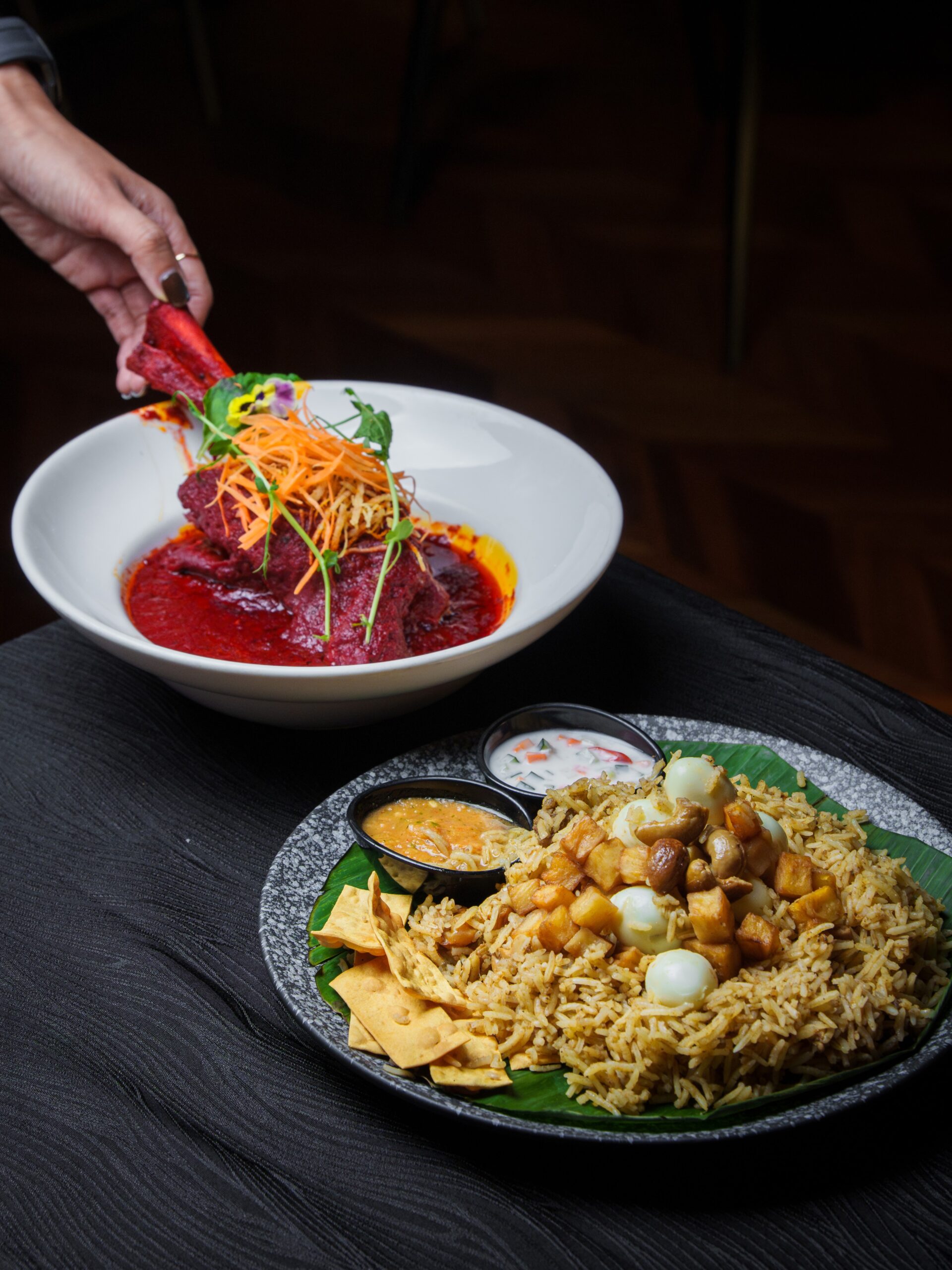 Just Wine TTDI Singapore Style Lamb Shank With Biryani Rice